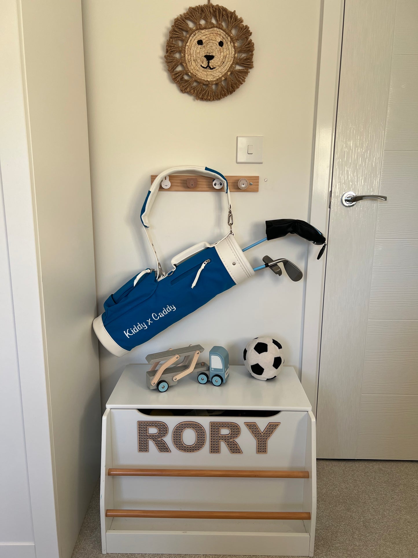 "The Rocco" Blue Kiddy x Caddy Canvas Toddler Golf Bag