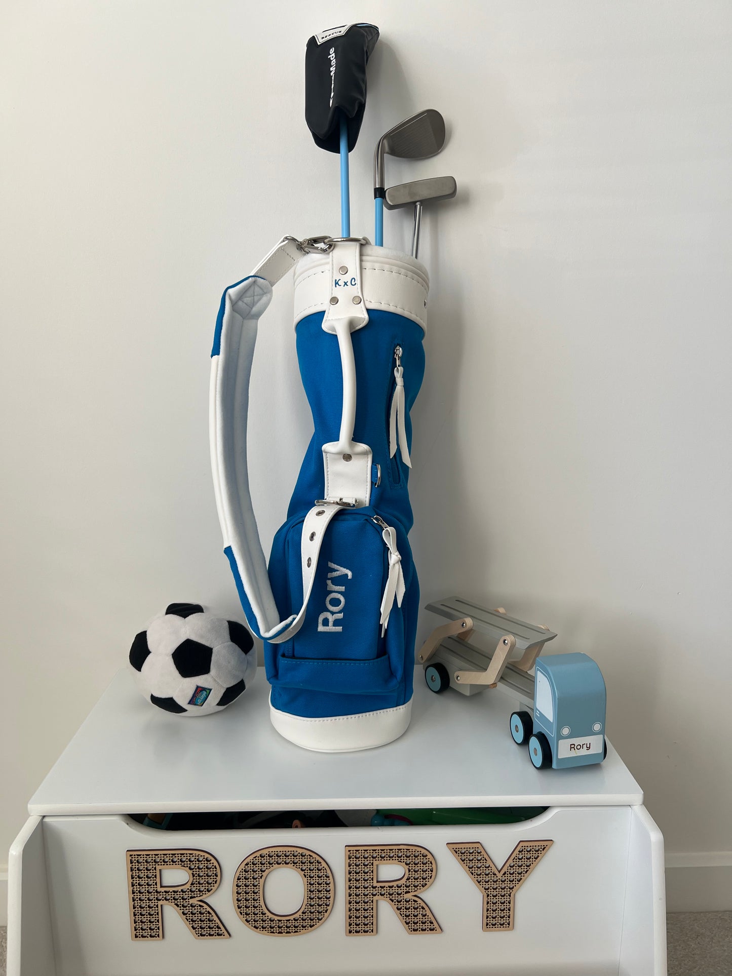 "The Rocco" Blue Kiddy x Caddy Canvas Toddler Golf Bag