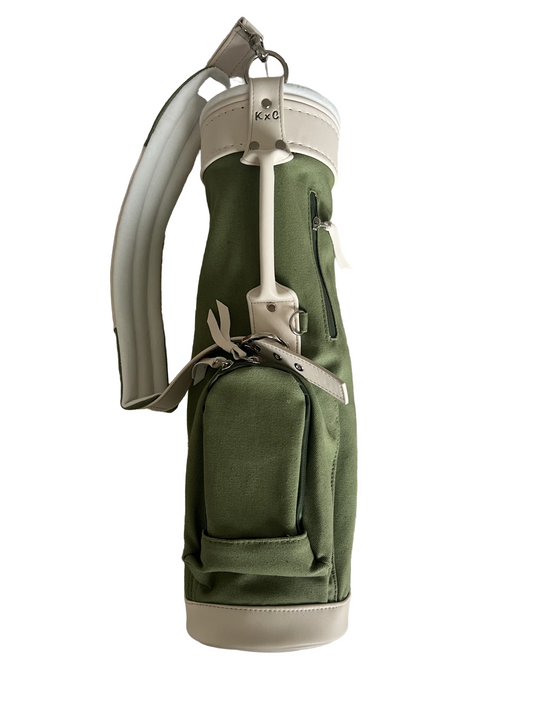 "The John" Green Kiddy x Caddy Canvas Toddler Golf Bag